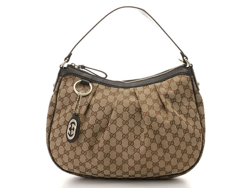 Gucci Sukey Hobo Bag Canvas Calfskin
